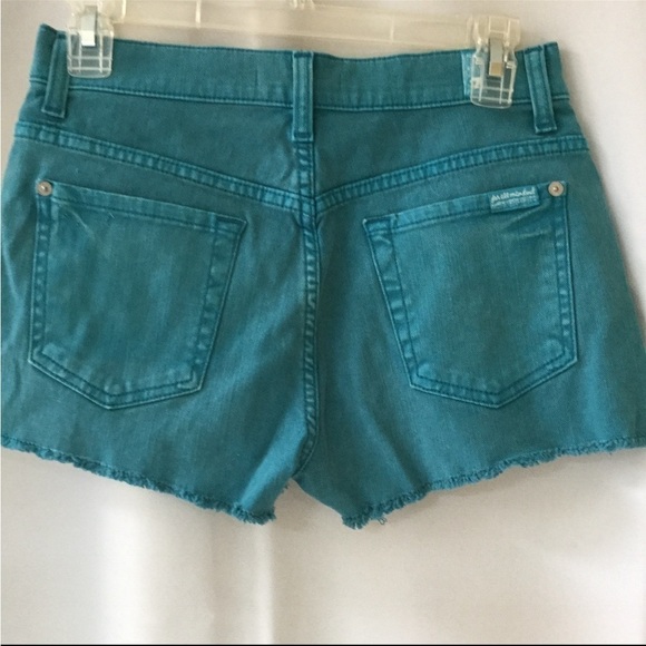 7For all Men Kind Aqua Green Shorts - Picture 2 of 10